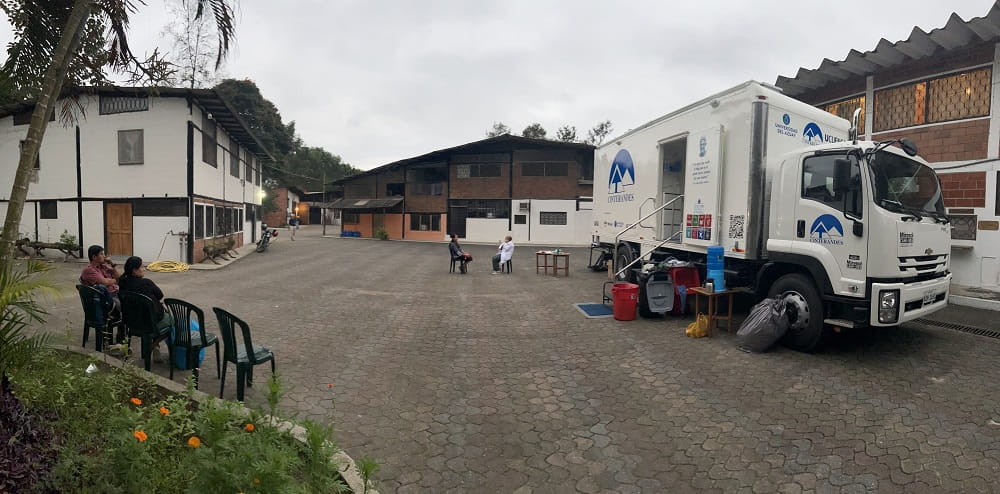 A view of the mobile unit surgical site in Ecuador.