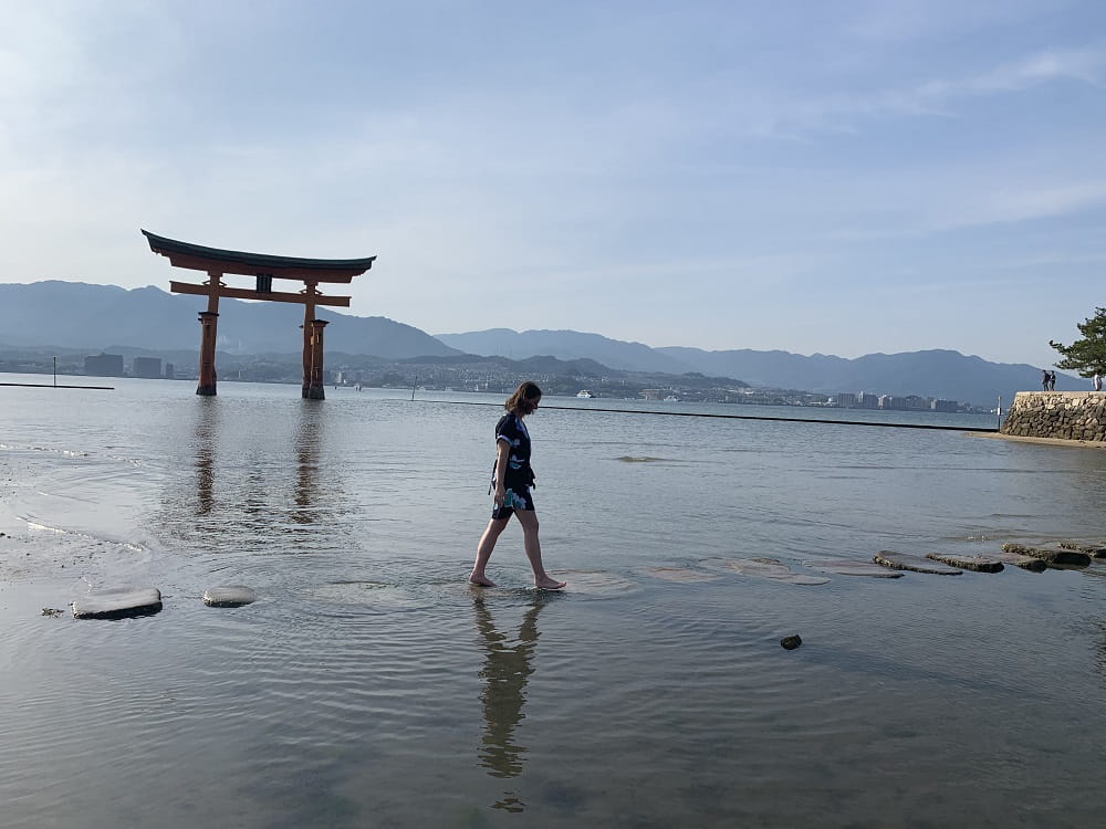 Ryan Wilkins, a MUSC College of Medicine student, on a public health trip to Japan.
