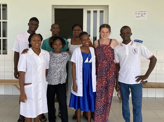 Sydney Bertram is a College of Medicine student at MUSC. She was awarded a Center for Global Health Student & Trainee Travel Grant in the spring of 2023 to pursue a project with Global Partners in Hope in Agbélouvé, Togo.