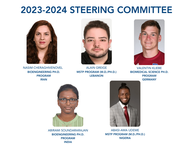 2023-24 ISA Steering Committee members (Alain Griege, Abasi-ama Ademe, Abriami Soundararajan, Nasim Cheraghivenovel, Valentin Kliebe)