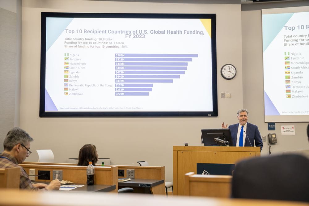 Chris Beyrer delivers keynote at 2025 MUSC Global Health Week.