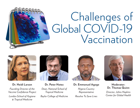 Flyer for covid panel.