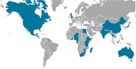 MUSC Center for Global Health impact map
