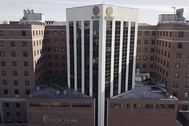 Exterior of MUSC Hospital Building