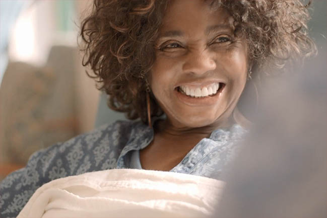 smiling woman screenshot