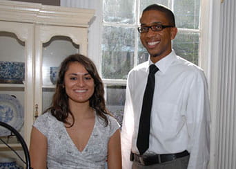 Sarah M. Francisco (CON) and Emmanuel Chandler (COM) Not Pictured:  Theodius Oates III (CHP), Brandon Hagan (CDM), Raquela Thomas (CGS) 