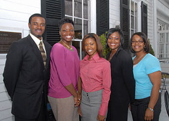 Antuan Herriott (CDM), Chakosha Lance (CHP), Dachelle Johnson (COPh), Mia Barron (CON), Portia Cohen (COM), Not Pictured: Joy Jones (CGS)