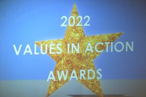 Cover image for the 2022 Values in Action video.