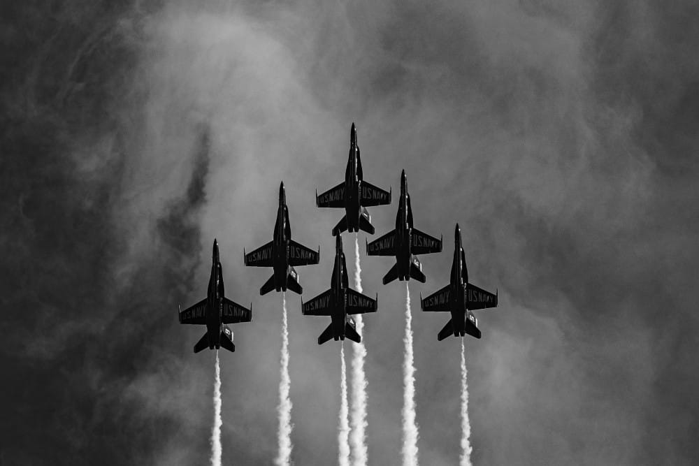 Jets in formation Photo by Stephen Leonardi