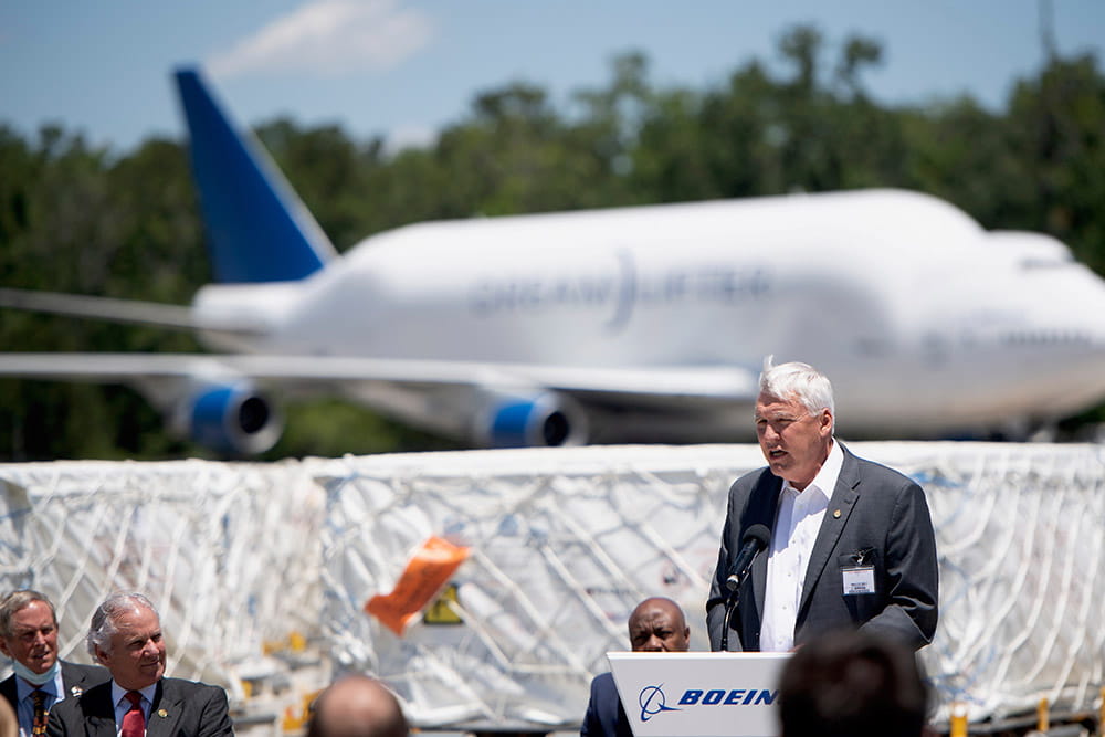 David J. Cole, M.D., FACS MUSC president speaks at Boeing Event