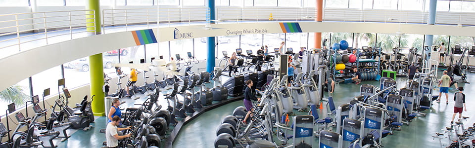 MUSC Wellness Center exercise room