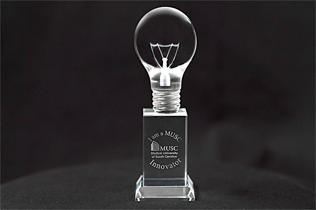 Crystal Light Bulb Trophy