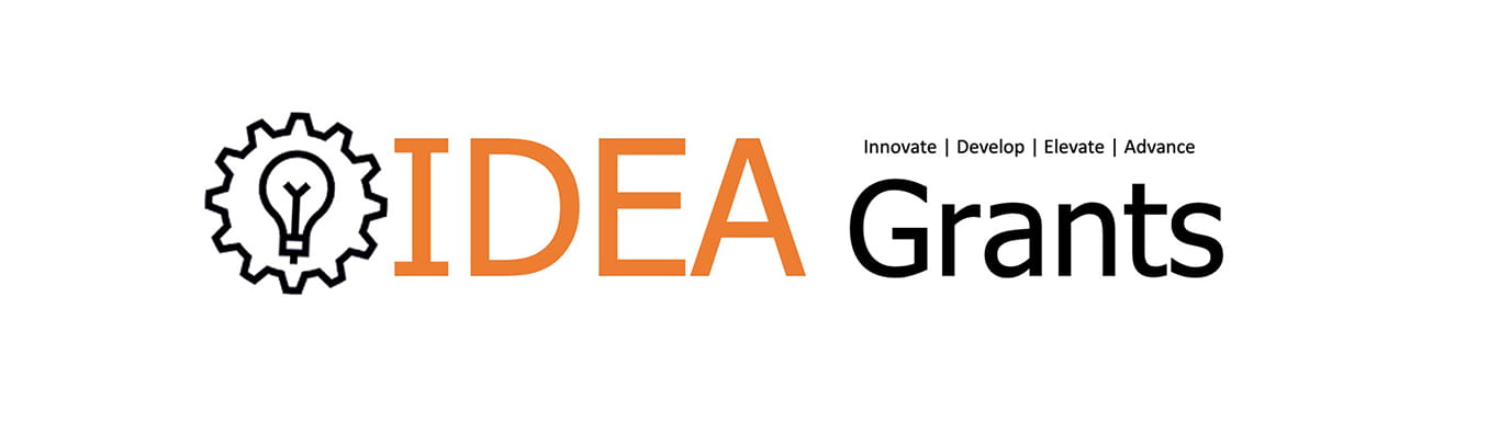 IDEA Grants with light bulb gear icon next to it