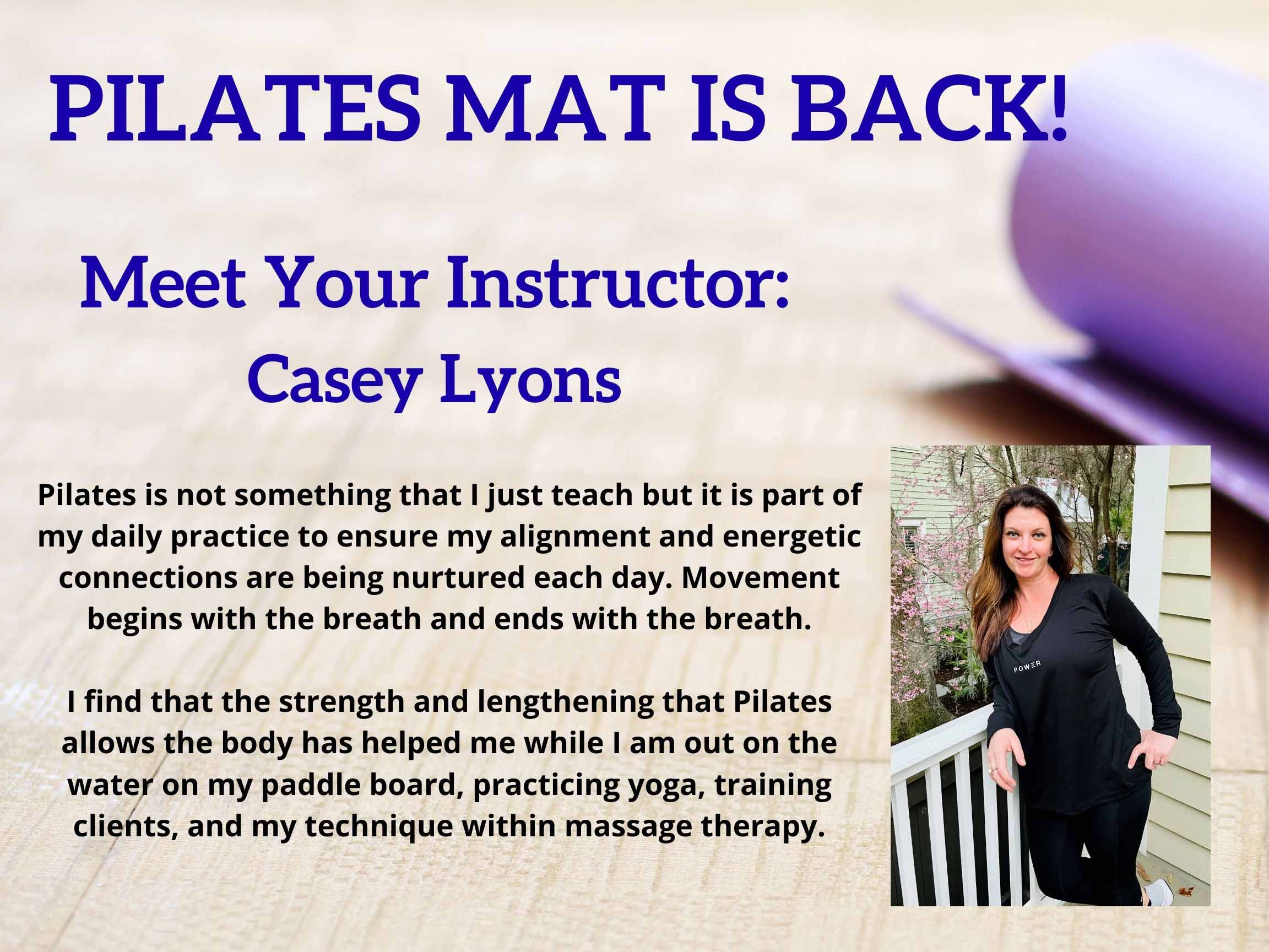 information on pilates instructor