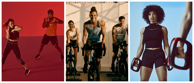 various group exercise classes