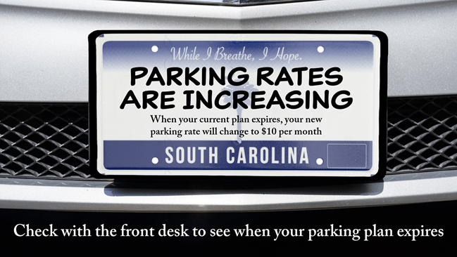 Parking Rate Increase Notice