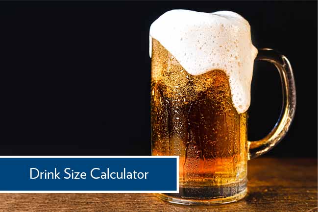 drink size calculator