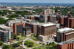 Aerial view of the MUSC campus