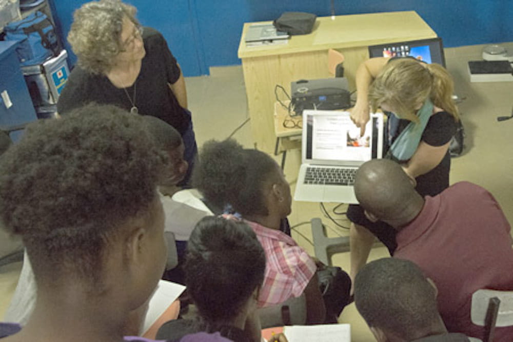 Haiti teaching through Fulbright program
