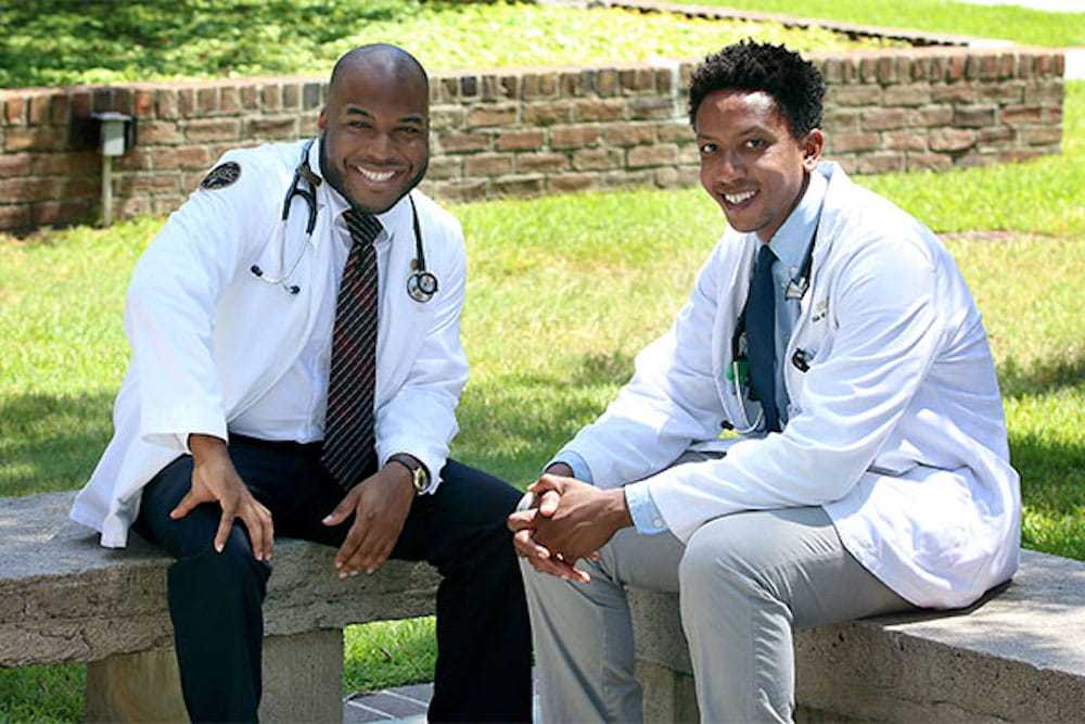 John Robinson, left, and Lance Braye are fourth-year medical students at MUSC.