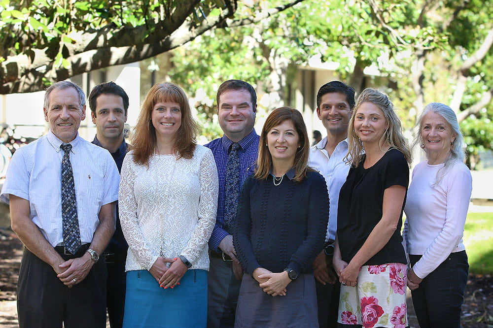Dr. Donna Roberts, third from left, joins her MUSC research team