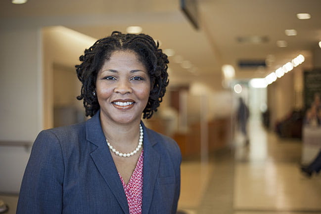 Dr. Chanita Hughes-Halbert serves as the Associate Director of Education & Training at the MUSC Hollings Cancer Center and program co-leader of the center's Cancer Control Research Program. Photo by Julia Lynn