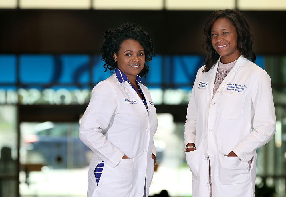 Drs. Quiana Kern, left, and Avianne Bunnell