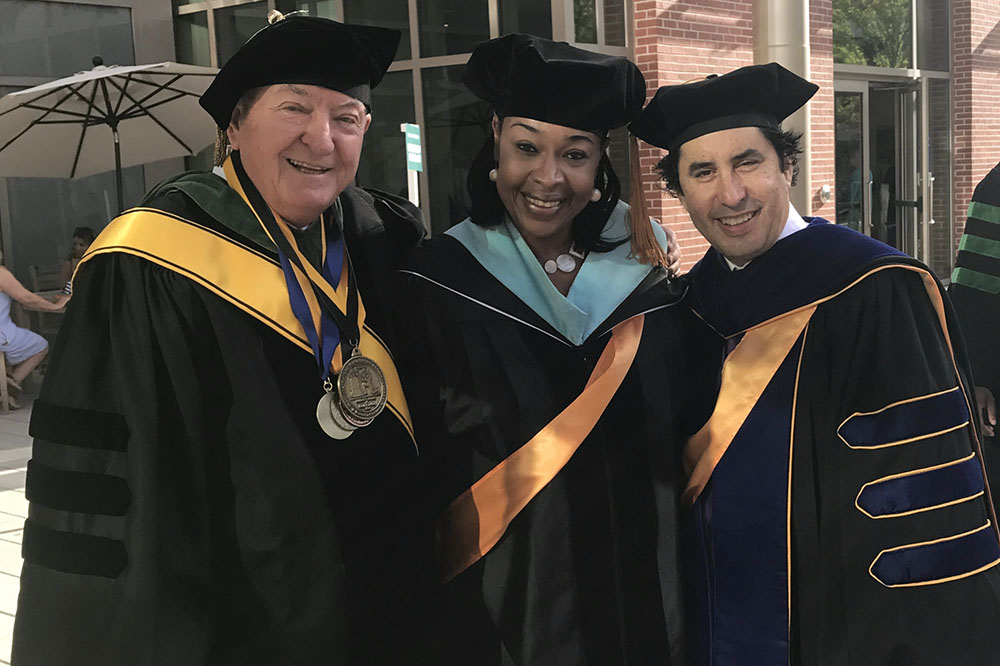 Dr. Paul Underwood, Dr. Myra Haney Singleton and Dr. Michael de Arellano