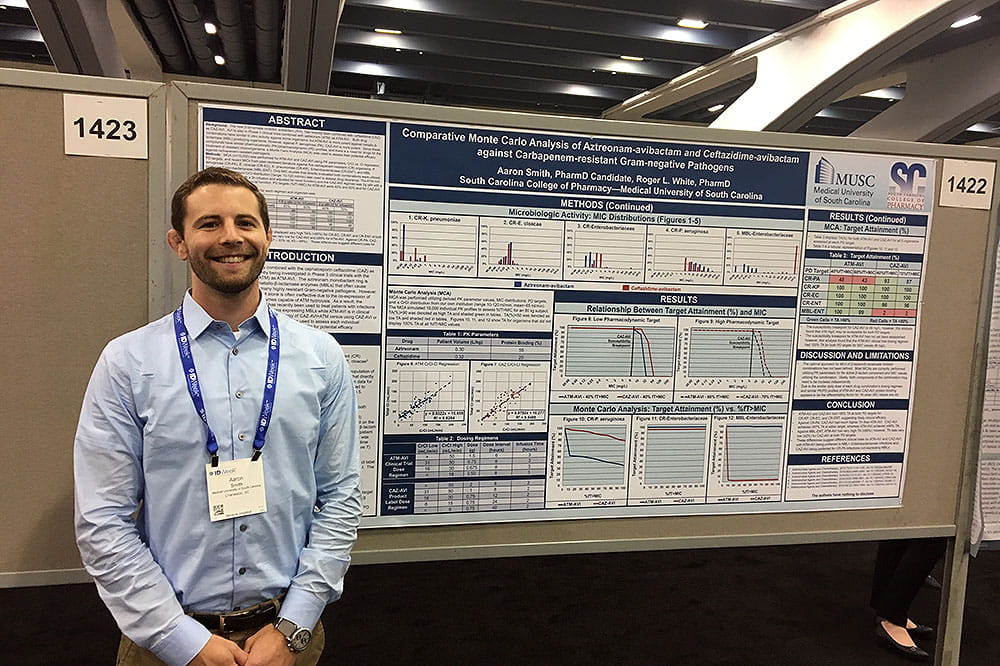 Pharmacy student Aaron Smith