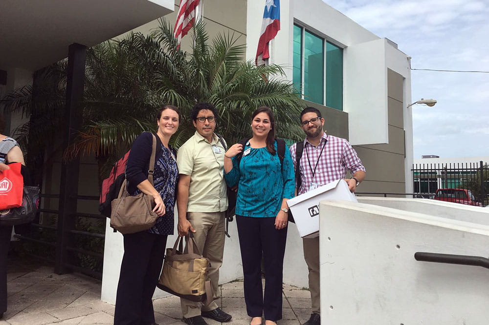 Dr. Regan Stewart, Dr. Michael de Arellano, Dr. Rosaura Orengo-Aguayo and psychology intern Freddie Pastrana-Rivera