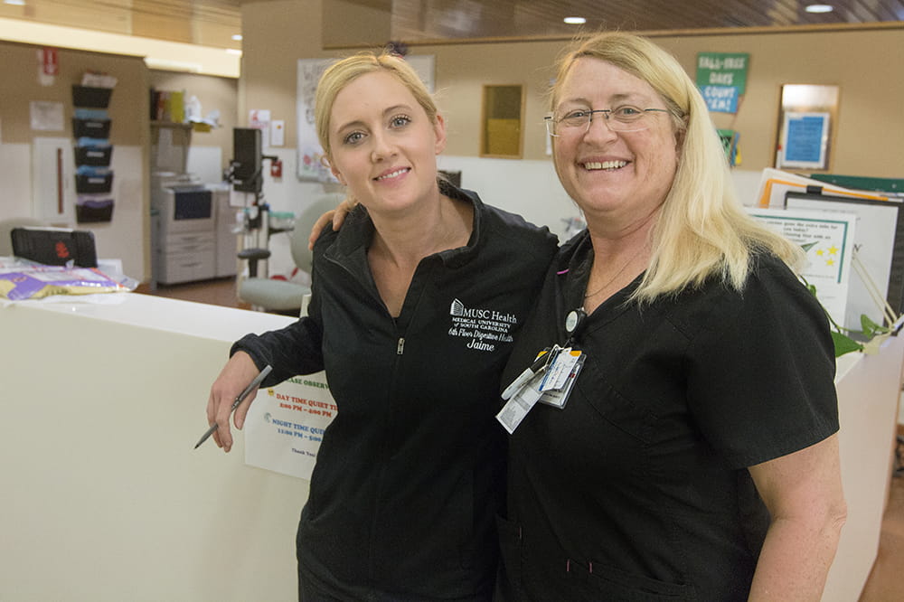 Mom daughter duo shares duties in Digestive Disease Center MUSC