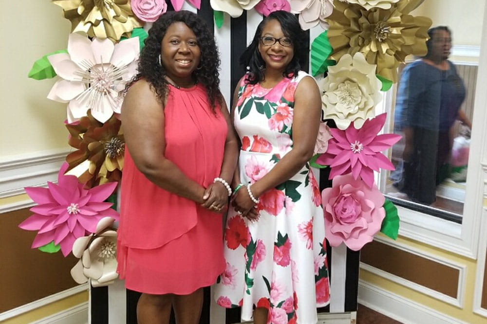 Roxanne Johnson and Michelle Brown-Nelson