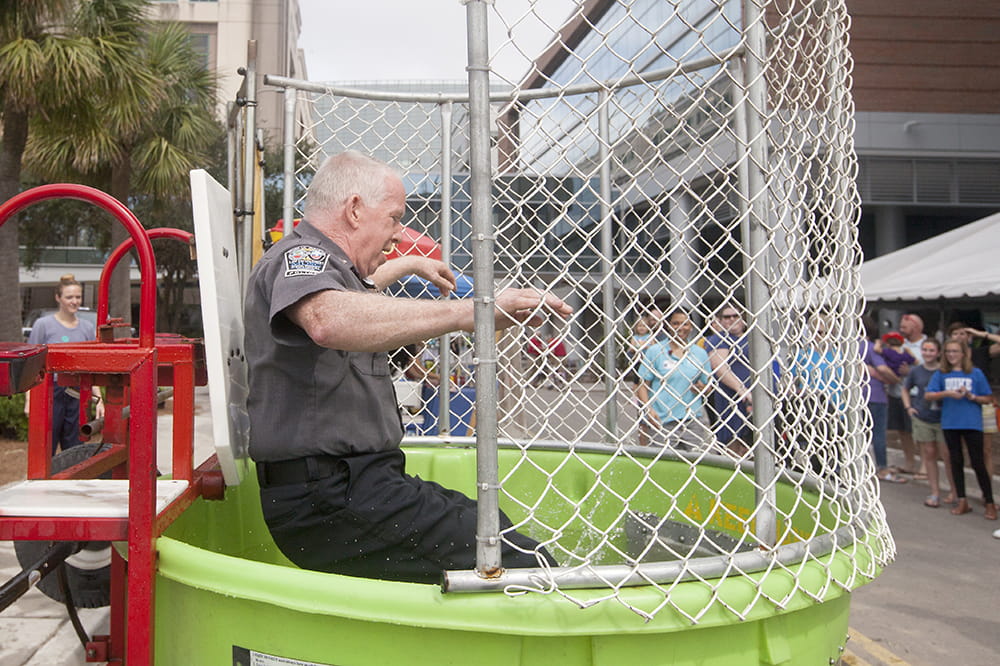 Chief Kerley gets dunked