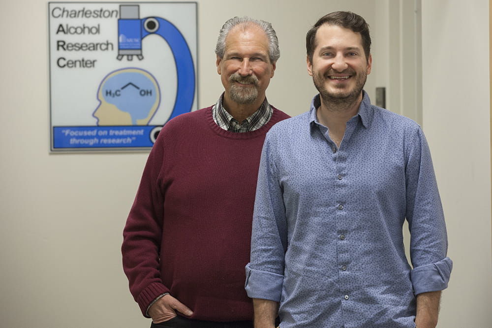 Dr. Howard Becker, director of the Charleston Alcohol Research Center, and JR Haun co-authored the article on binge drinking.