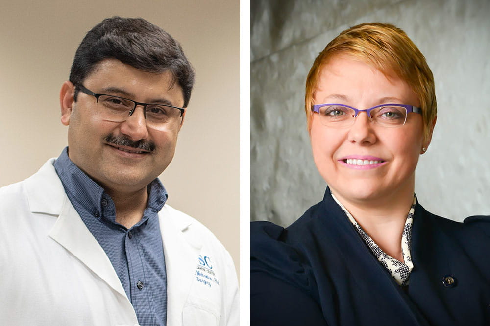 Dr. Shikhar Mehrotra and Dr. Sophie Paczesny