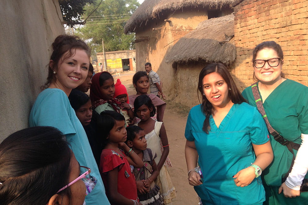 MUSC College of Nursing students in India.