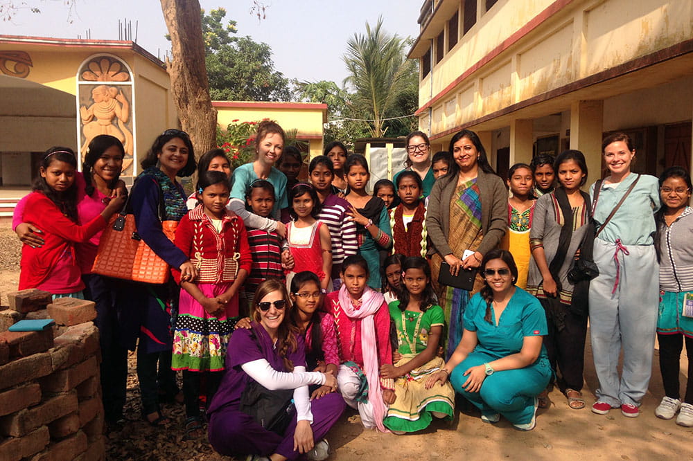 MUSC College of Nursing students in India.