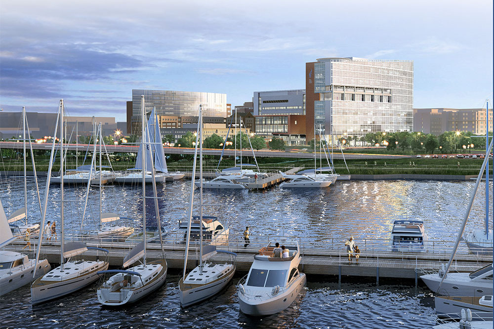 View of MUSC from the river.