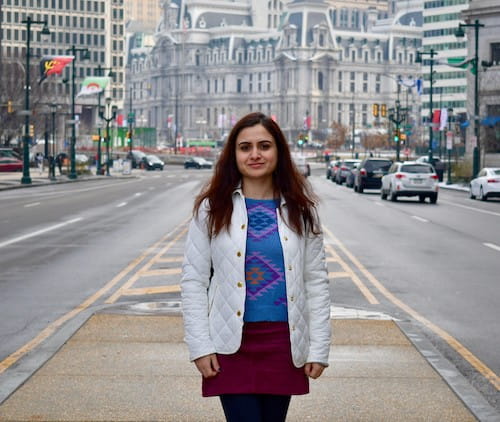 Shaliza Sharma, Ph.D. of the Medical University of South Carolina standing in the street