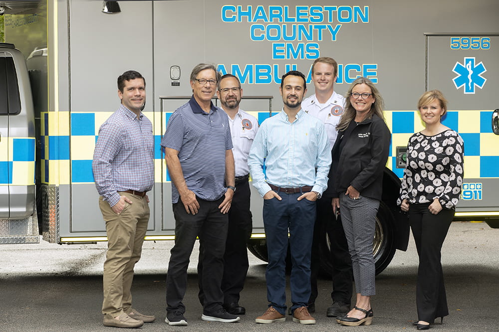Partial Team for portable MRI-equipped ambulance Blue Sky Award winning project