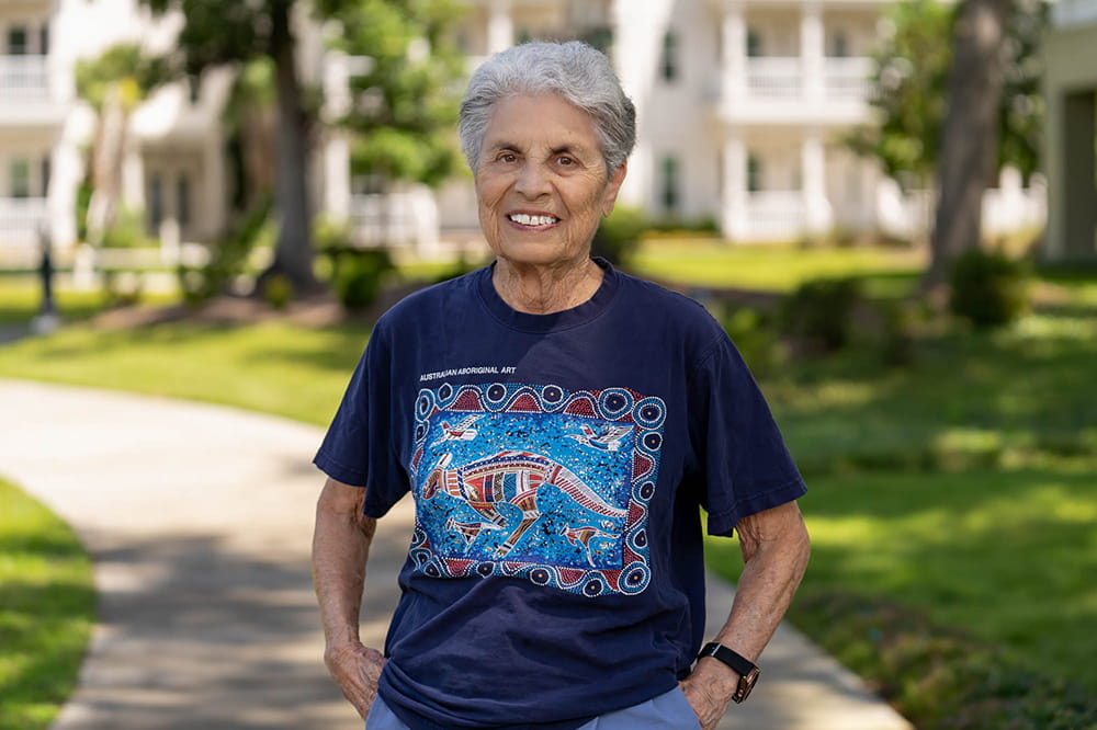 portrait of Patricia Goodman cancer survivor and LOWVELO fundraiser for Hollings Cancer Center