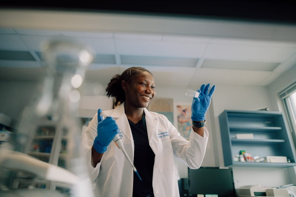 Amber Hazzard, 2025 Mass Media Fellow and a doctoral candidate in the College of Graduate Studies